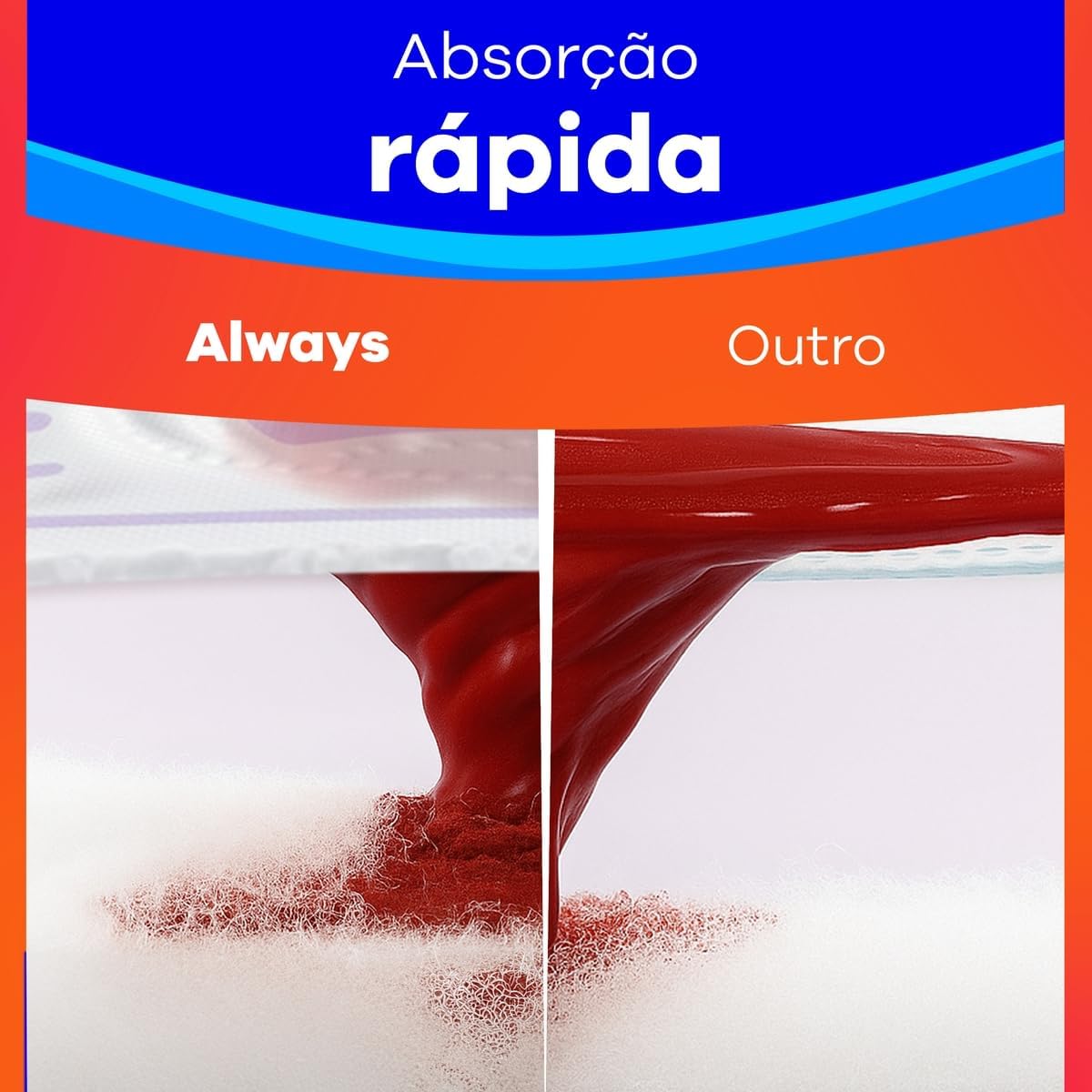Always Absorvente Dia Ultra Suave com Abas Fluxo Médio, 48 Unidades - Imagem 2