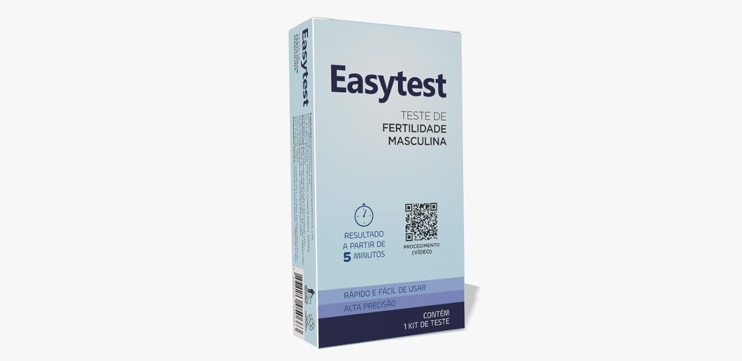 Easytest Teste de Fertilidade Masculina, Teste Rápido, Precisão 99,99%, 1 Kit - Imagem 2