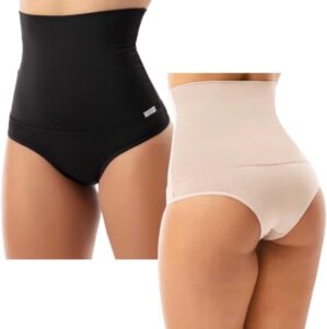 Kit 2 Calcinha Cintura Alta Segura ...