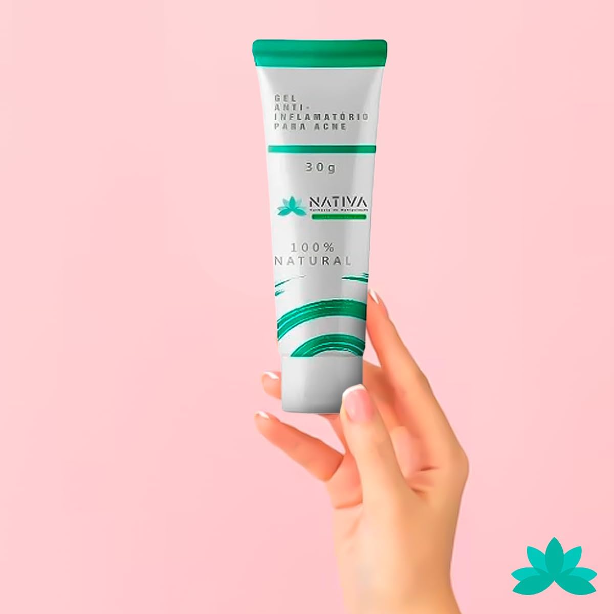 Gel Creme Facial Anti-Inflamatório Antiacne 30 Gramas - Imagem 4