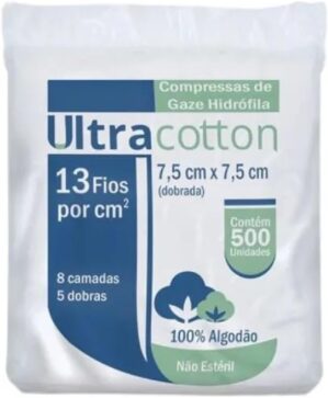Compressas De Gaze 13 Fios Com 500 ...