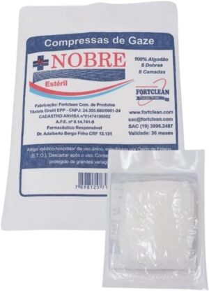 500 Compressas de Gaze Estéril Nob...