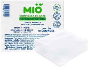 Compressas de Gaze Mió 13 Fios Est...