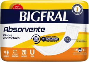 Absorvente Adulto Bigfral, 20 Unida...