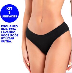 Kit 3 Calcinha Absorvente Mestrual ...