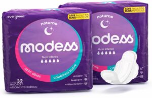 Absorvente Noturno Modess com Abas ...