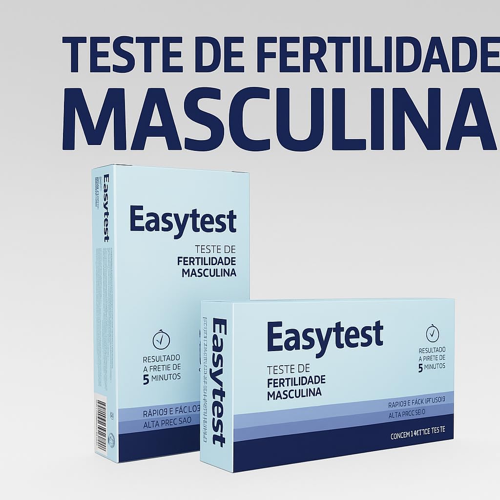 Easytest Teste de Fertilidade Masculina, Teste Rápido, Precisão 99,99%, 1 Kit