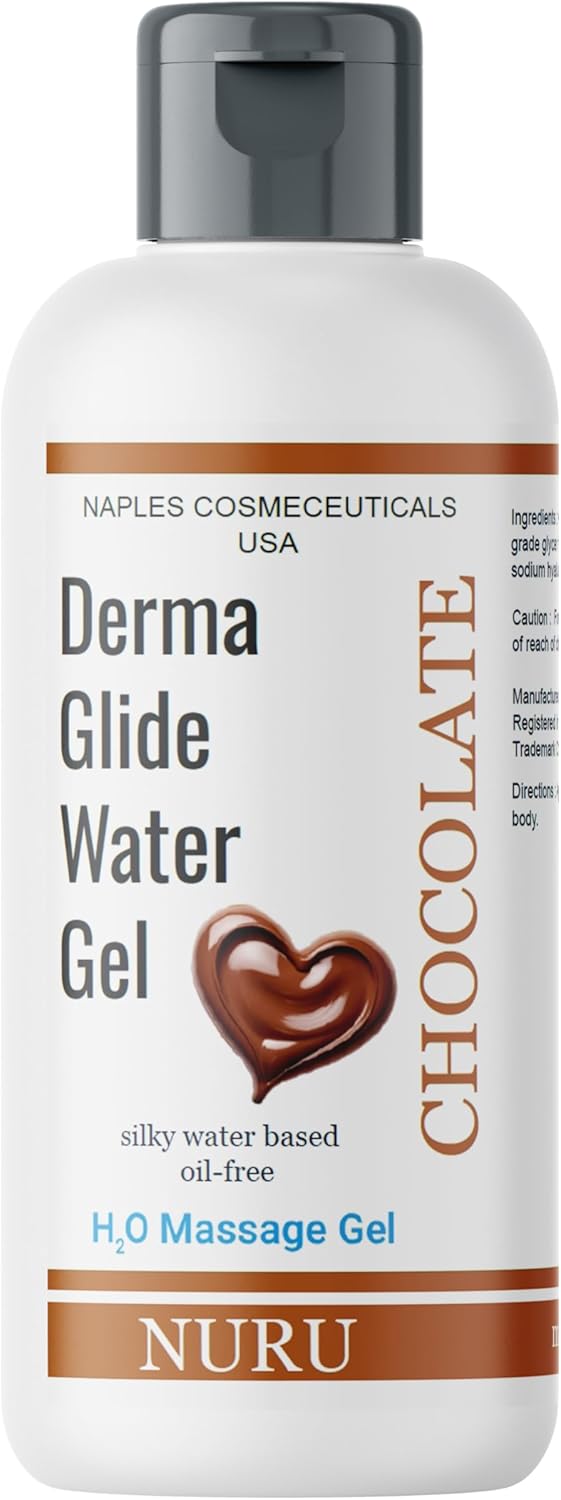 Gel De Massagem Nuru Para Encontros Românticos, À Base De Água, Sem Óleo, Não Mancha, Não Pegajoso, Super Deslizante, Totalmente Natural (Chocolate)