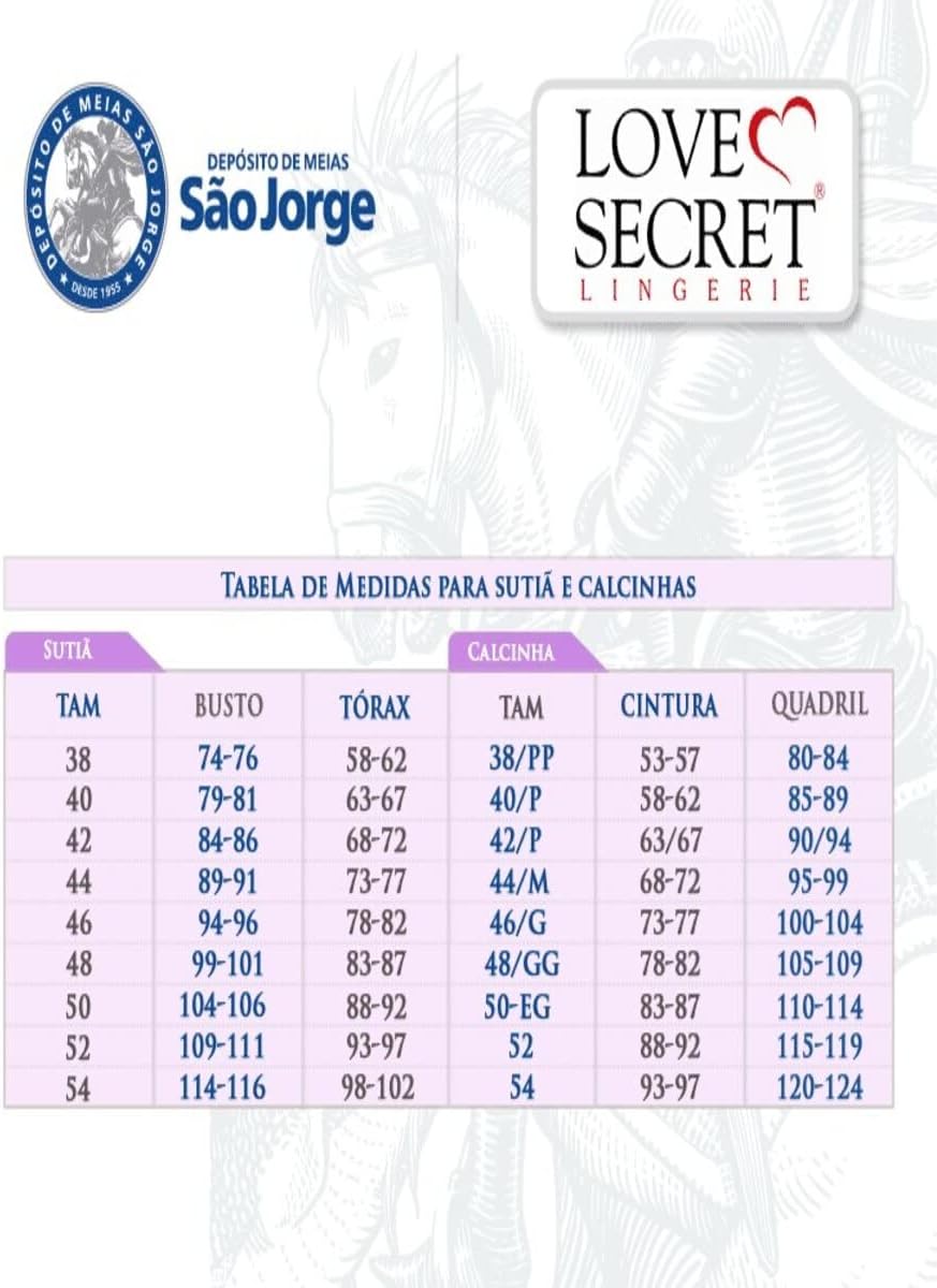 Kit Lingerie 2 calcinhas pós parto Love SecretFeminino - Imagem 3