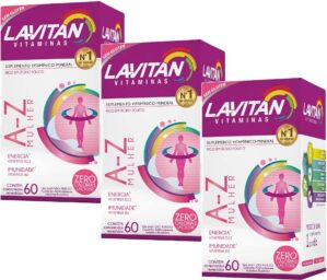 Kit 03 Lavitan AZ Mulher 60 Comprim...