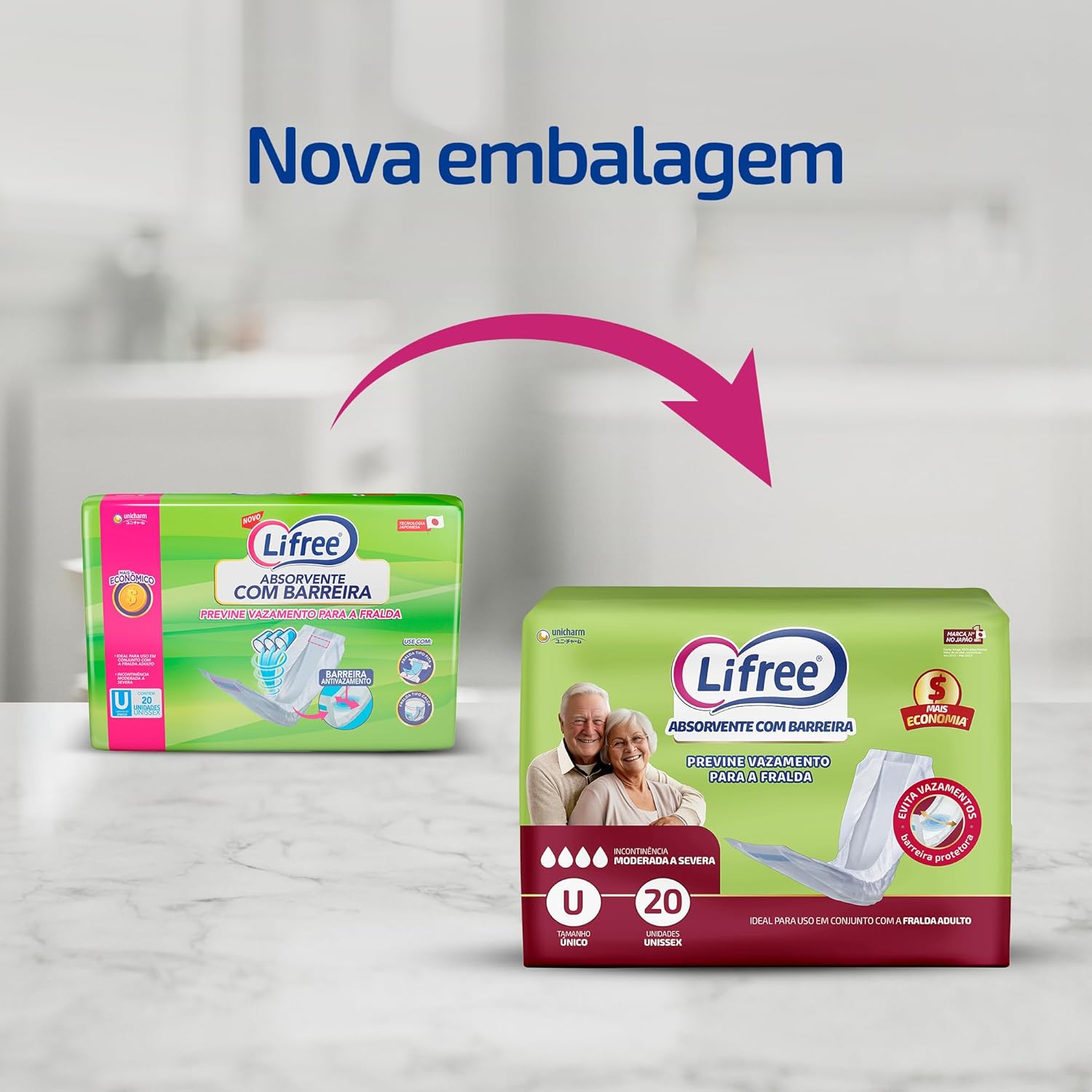 Lifree Absorvente Geriátrico 20 Unidades - Imagem 6