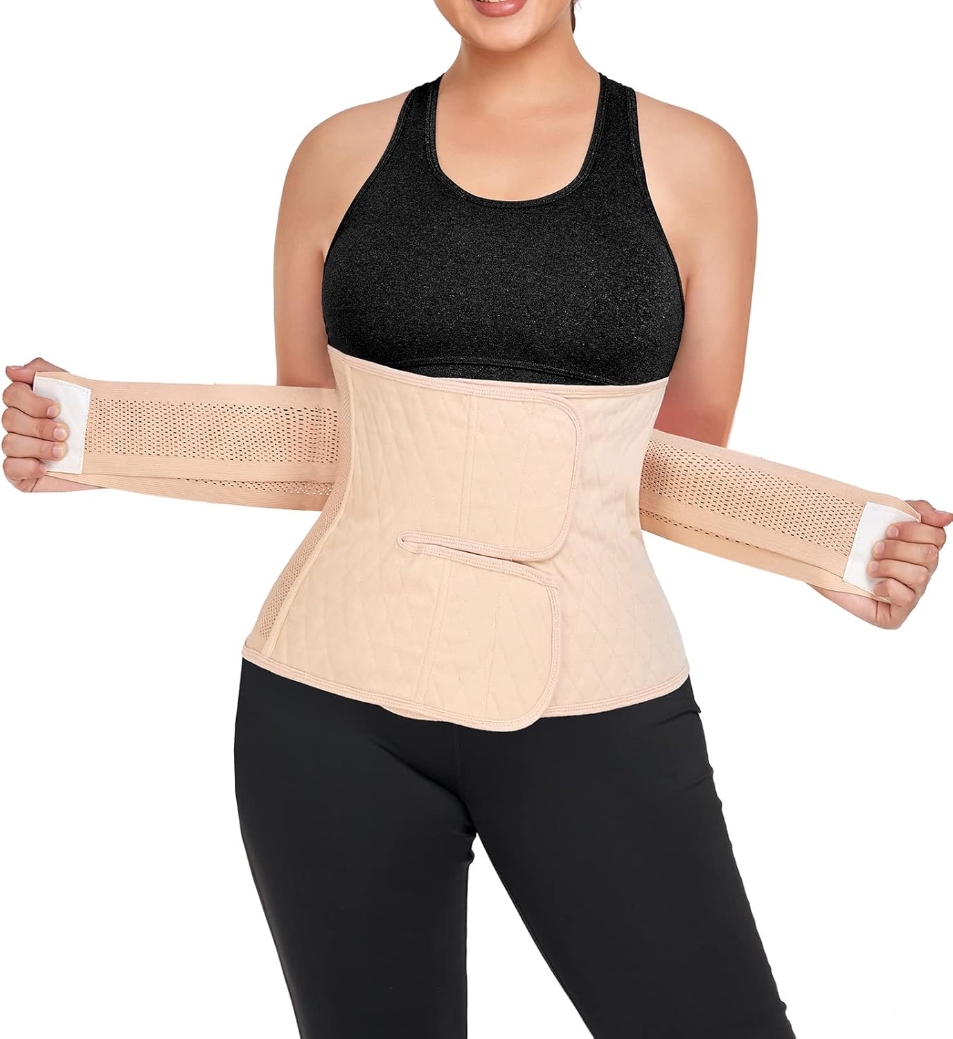 Cinta Abdominal Pós-Parto, Faixa De Compressão Abdominal Pós-Cirúrgica Para Cesárea, Cinta De Recuperação, Suporte Para As Costas (Cor Nude, Tamanho Pequeno/Médio)