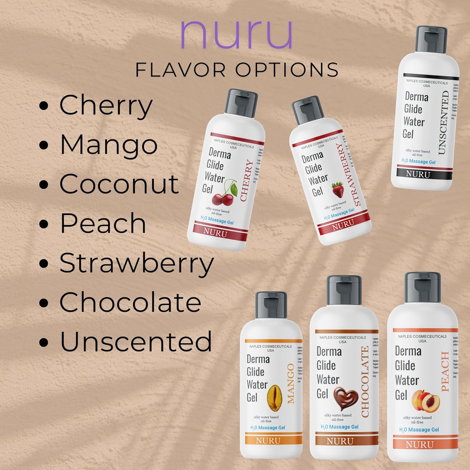 Gel De Massagem Nuru Para Encontros Românticos, À Base De Água, Sem Óleo, Não Mancha, Não Pegajoso, Super Deslizante, Totalmente Natural (Chocolate) - Imagem 5