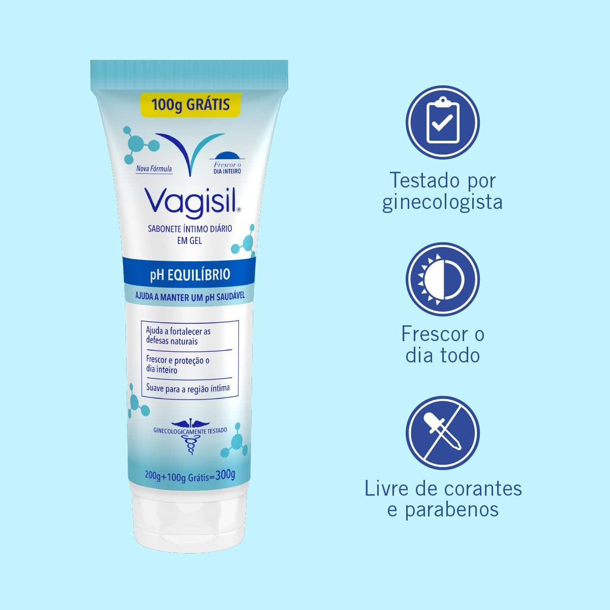 Vagisil Desodorante Íntimo Feminino Spray, Aliado do pH, Ajuda a Prevenir Odores, Cheiro Leve, 75ml - Imagem 3
