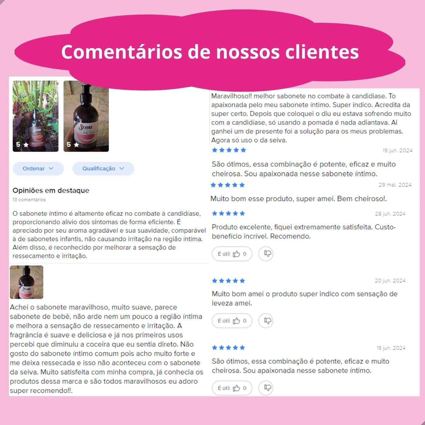 Sabonete Líquido Íntimo Contra Candidíase Coceira Inflamação Seiva - Imagem 6
