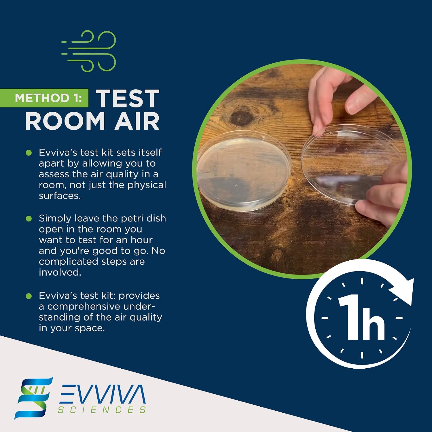 ES EVVIVA SCIENCES kit de teste de molde evviva sciences para casa - 5 testes de detecção simples com análise de laboratório opcional (taxa extra), sistema de teste HVAC, superfícies domésticas - Imagem 3