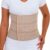 Cinta Abdominal Elástica 3 Gomos Bege – Pós Cirúrgica Ortopédica Para Hérnia Estabilização Lombar E Redução De Estômago Unissex