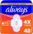 Always Absorvente Dia Ultra Suave com Abas Fluxo Médio, 48 Unidades