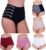 KIT 6 CALCINHA POS PARTO CINTURA ALTA MODELADORA ANTI CULOTE CONFORTO