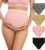 Kit 4 Calcinha Gestante Alta Pós-parto Hot Pants Maternidade Conforto