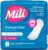 Mili Absorvente Externo Sem Abas Cobertura Suave, Fluxo Regular, 8 Unidades